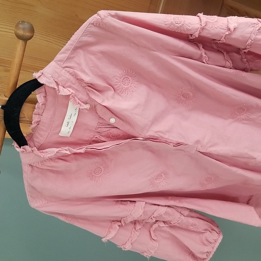 Anthropologie embroidered blouse